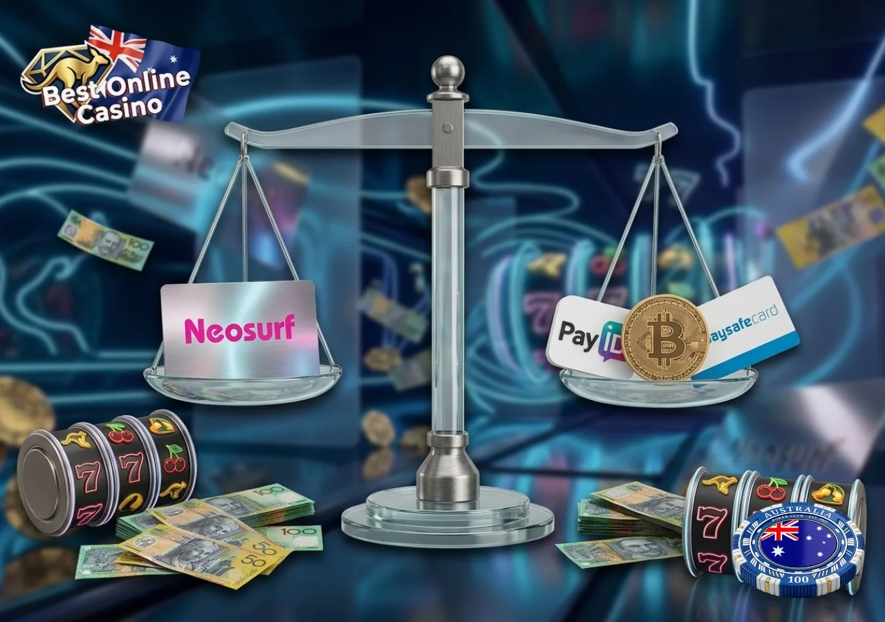 Payment comparison from Best Neosurf Casinos in Australia for Real Money (2026)